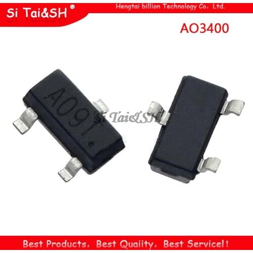 50PCS AO3400 SOT23 AO3400A SOT-23 A09T SOT new MOS FET transistor