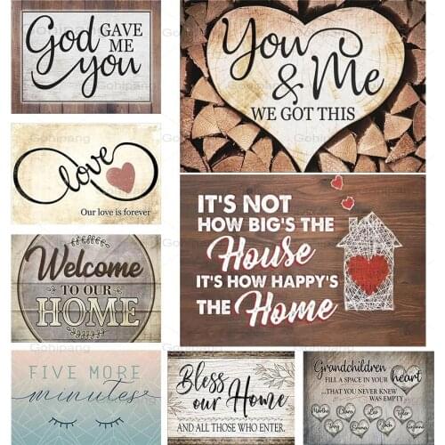Diamond Painting 5D DIY Love Paradise House Pictures of Rhinestone Mosaic Text Full Drill Diamond Embroidery Home Art Decoration