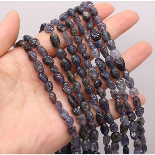 Natural Semi-precious Stone Beads Irregular Cordierite Loose Spacer Beads for Handmade DIY Bracelet Necklace Jewelry Making Gift