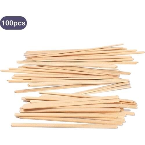 100PCS Wooden Coffee Tea Stirrer Sticks for Home Office Restaurant Party Travel Camping Picnics Portable Coffee Stir Sticks 14cm