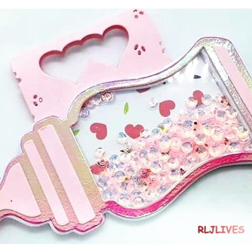 Baby Bottle Bagtopper Shaker Metal Cutting Dies Stencils for DIY Scrapbooking Stamp album Decorative Embossing DIY Paper Cards