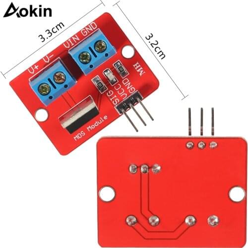 For Arduino ARM TOP MOSFET Button IRF520 MOSFET Driver Module For Raspberry pi 0-24V Top Mosfet Button IRF520 MOS Driver Module