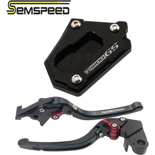 For BMW R1200GS 2004-2012 R1200GS ADV ADVENTURE 2006-2013 R 1200 R1200 GS Motorcycle CNC Foldable Levers Side Stand Enlarger Pad