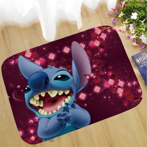 Disney Doormat Lilo & Stitch Home Mat Anti Slip Carpet Living Room/Hallway Bath Mat Kids Rug Decoracion De Fiestas Y Eventos