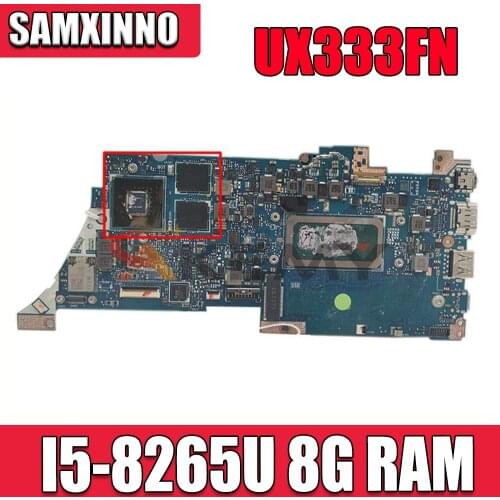 UX333FN notebook Motherboard with I5-8265U CPU 8GB RAM V2G For ASUS ZenBook 13 UX333F UX333 U3300F Laotop Mainboard Motherboard