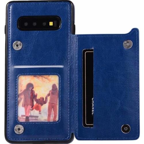 Multifunction Phone Case Samsung Note 8 9 10 Plus Leather Case Card Holder Wallet Cover Case for Galaxy S8 S9 S10E S10 Plus