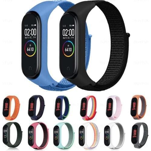 Nylon Strap For Xiaomi Mi Band 5 6 Bracelet Wristband Sports Breathable Bracelet For Xiomi Xiami MiBand6 Band5 Replacement Strap