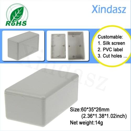 60*35*26mm Light grey 20 pieces a lot plastic usb enclosure plastic mini enclosure for usb box for electronics