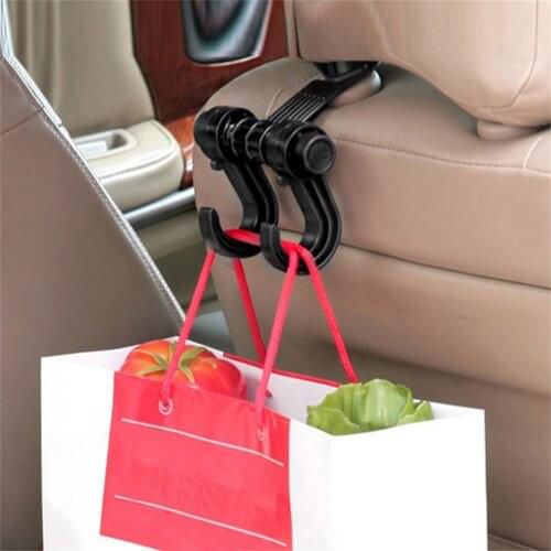 Portable Car Seat Back Storage Hook Sundries Hanger Bag Holder Universal Multifunction Car Hook Fastener Clip For Car Bag Purse