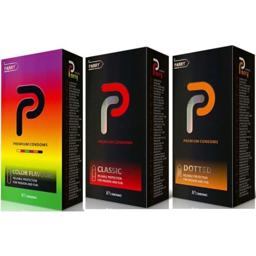 PARRY CONDOMS High Quality Natural Latex Condoms Penis Sleeve Condom Lubrication Condones Safer Contraception For Men