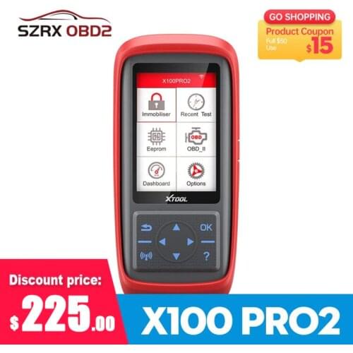Xtool X100 Pro Auto Key Programmer Mileage Adjustment X100 PRO2 ECU Reset Code Read Car Tools Support Multi-language Update Free