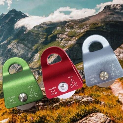 Rescue Trolley Small Pulley Mobile Transportation Climbing Mountaineering Lifting Tandem Pulley Outdoor Camping Hiking