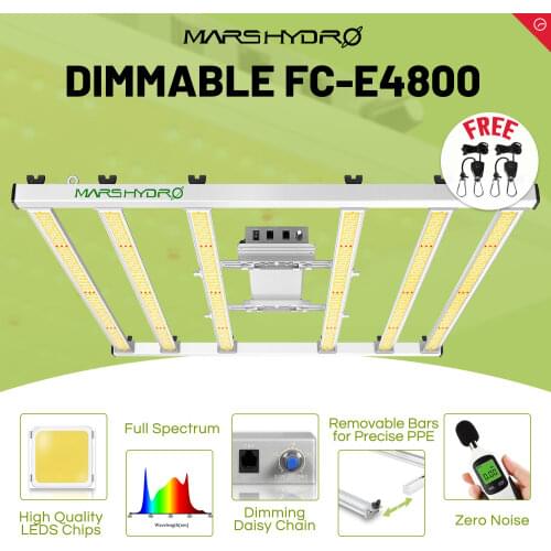 Mars Hydro FC-E4800 LED Grow Light Grow Bar Full Spectrum Bar for Indoor Plants Hydroponics Veg Flowers UV IR