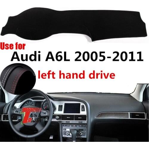 TAIJS Factory Dust resistant High Quality Leather Car Dashboard Cover For Audi A6L 2005 2006 2007 08 09 10 11 Left Hand Drive