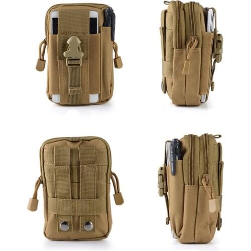 Tactical Molle Pouch Waist Bag Waterproof Nylon Multifunction Casual Men EDC Tool Bag Small Bag Mobile Phone Case Hunting Bag