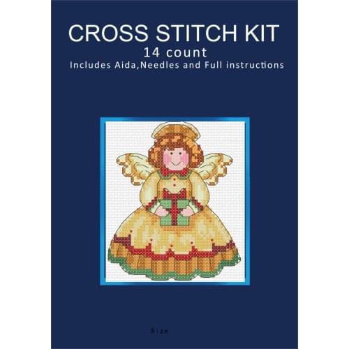 Top Quality Beautiful Lovely Counted Cross Stitch Kit similar dmc aida threads higher quality- Angel girl