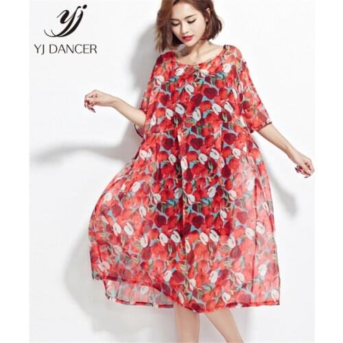 YJ DANCER Summer Chiffon Dresses
