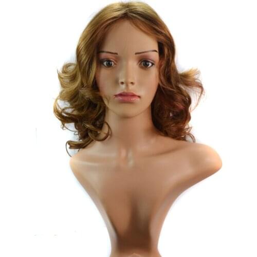 ZM Hair Short 14inch Synthetic Hair Wigs For Black Women Natural Hair Heat Resistant Fiber body wave wig