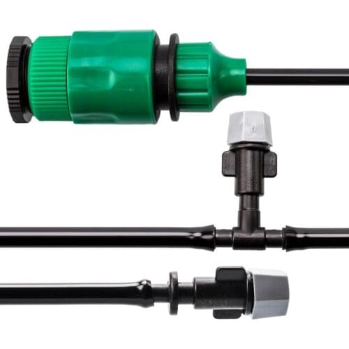 1 Set 5M 10M 15M Water Misting Cooling System Mist Sprinkler Nozzle Outdoor Garden Patio Irrigation Sprayers System