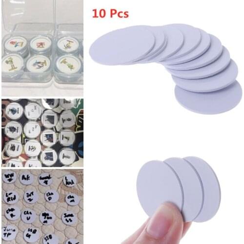 10PCS Ntag215 NFC Tags Phone Available Adhesive Labels RFID Tag 25mm Support Smart mobile phones with NFC function