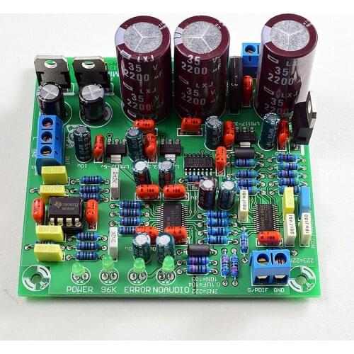 24 BIT 192K HZ DAC CS8416+AK4396+NE5532P SPDIF To audio output DAC Decoders board