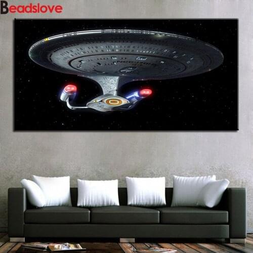 5D Diy Diamond Embroidery Star Ship Diamond Painting Full Square Round Mosaic paintings Rhinestone Home Decor Needlework Gift