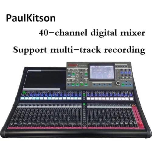 Paulkitson 40 Channel Professional Digital Mixing Studio Multitrack Recording Stage Digital Mixer Audio Equipment