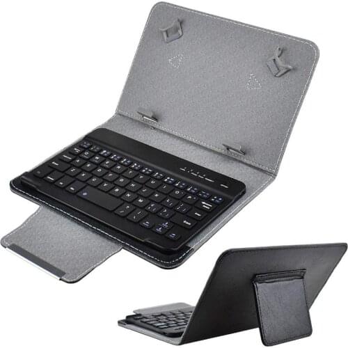 Wireless Bluetooth Keyboard For Tablet PU Leather Case Stand Cover +OTG+pen For Pad 7 8 Inch 9 10 Inch