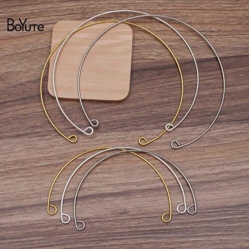 BoYuTe (10 Sets/Lot) Metal Iron Choker Line Materials Ethnic Style Bohemian DIY Handmade Accessories