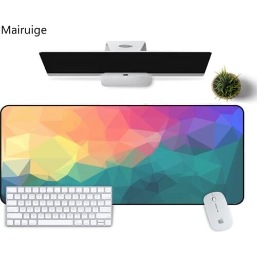 Color Creative Personality Gaming Mouse Pad Large Gradient Desktop Keyboard Lock Frame Washable Rubber Pad Desks Mouse Pads