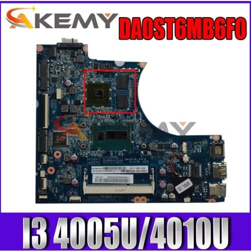 For Lenovo IdeaPad Flex 15 series laptop motherboard DA0ST6MB6F0 motherboard with CPU I3 4005U / 4010U 100% test work