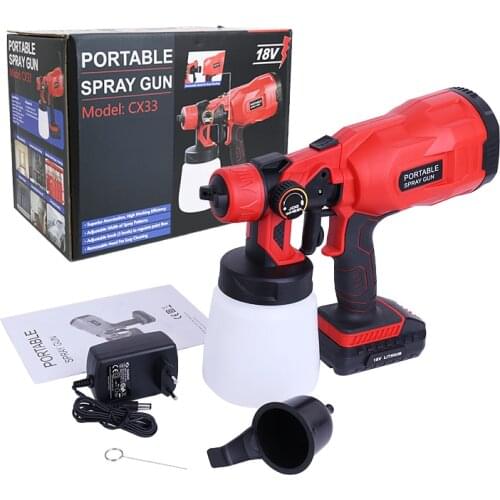 550W Lithium Battery Spray Gun Wire Spray Gun High Power Electric Paint Sprayer Power Tool Airbrush Easy Spraying And Cleaning