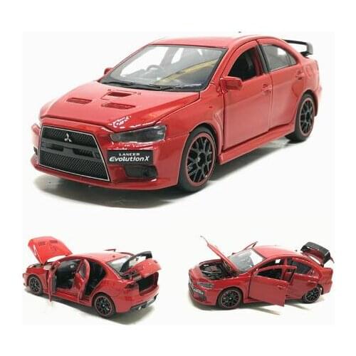 Exquisite 1:32 Evo X 10 Alloy Car Model Simulation Sound and Light Children Boys and Girls Toys Birthday Gift