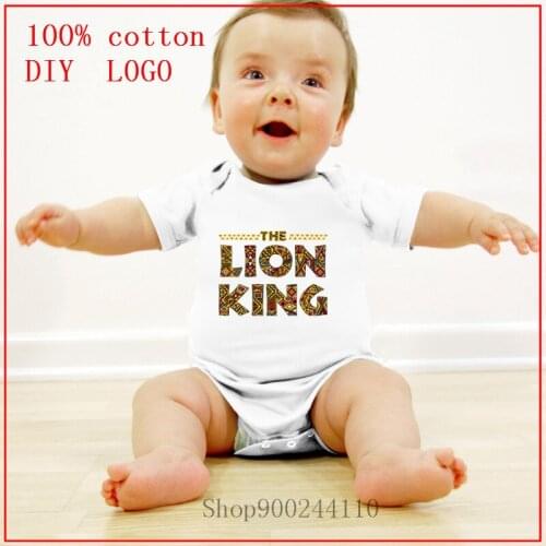Multiprint Lion king Logo Summer Newborn Toddler boy Girl Short Sleeve lovely Bodysuit baby Jumpsuit Playsuit Clothing Outfits