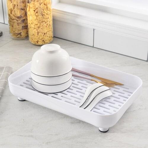 Drain Tray Kitchen Sink Storage Organizer Glass Bottle Cup Sponge Holder Tableware Drainer Bathroom Soap Cup Holder Basket