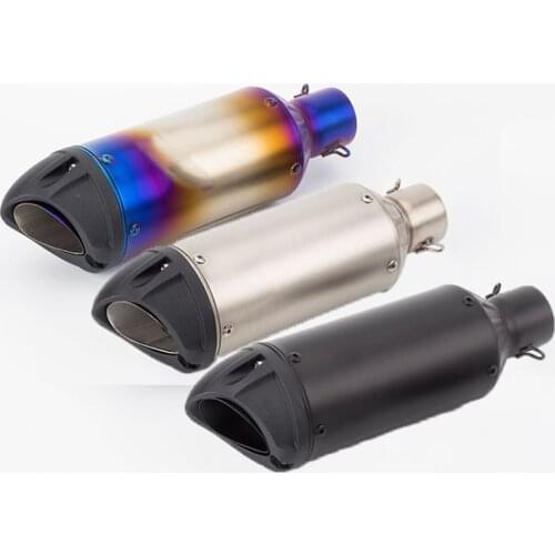 Motorcycle modified muffler duckbill bombing cannon exhaust Z250 R3 MT03 R15 V3 CBR with DB killer
