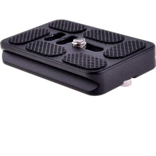 Neewer PU60 Universal Black Quick Release Plate for Tripod Ball Head Compatible with Arca, RRS, Manfrotto, Gitzo, Benro Clamps