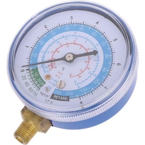 New Air Conditioner R404 R134A R22 Refrigerant Low Pressure Gauge PSI KPA Blue