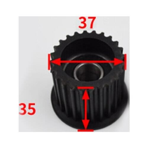 Elevator Door Motor Belt Pulley Roller without Axle Diameter 42.7mm/37mm H35mm 24 Teeth M12