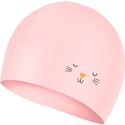 Seacmydodo 2021 Swimming Cap Women Long Hair Cute Silicone Elastic Swim Caps for Girl Waterproof Ear Protector Bathing Pool Hat