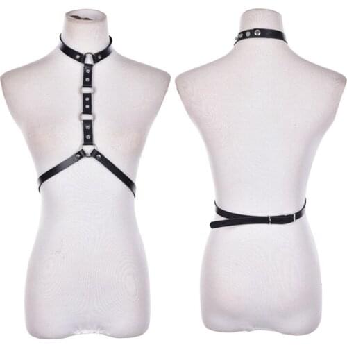 Dark Rock Street Strap Women Unisex Leather Belt Bondage Waist Belt Straps Adjustable Buckle Belt Garter Belt HOT SALE