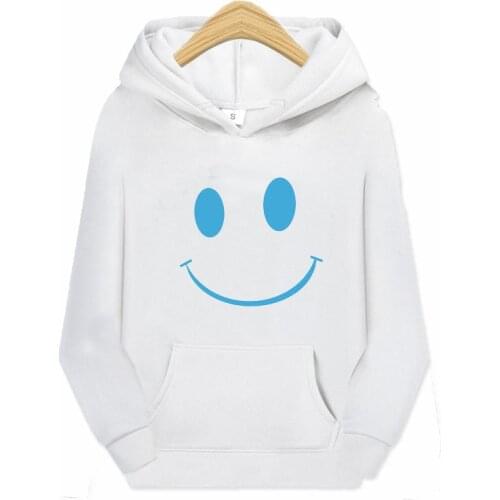 UVRCOS Mens and womens printed sweatshirts womens hoodies cute hip hop oversized kawaii smiley faces couples tops oversized