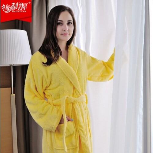 Thicking 100% cotton bathrobes toweling robe thickening bathrobe 100% cotton robe
