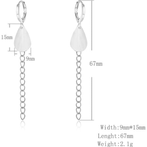 2019 new N925 earrings wholesale ladies earrings simple sterling Silver color jewelry