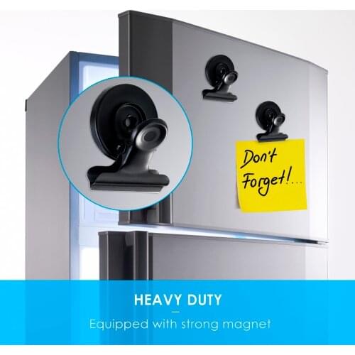 16pcs/lot Metal Refrigerator Magnetic Organizing Clip Clamp Non-Slip Memo Note Holder Gripper Holding Documents Office Magnetic