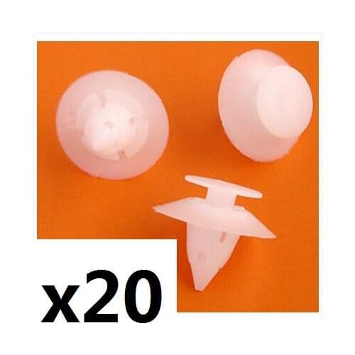 20x For Ford Ka Bumper Cover Fixing / Fastener Plastic Trim Clips- Front or Rear
