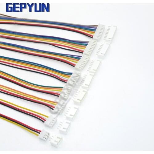 5PCS JST XH2.54 XH 2/3/4/5/6/7/8/9/10 Pin Wire Cable Connector 2.5MM Pitch Male Female Plug Socket 30CM Wire 26AWG Gepyun