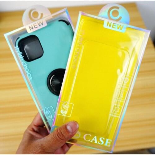 500Pcs 4 Styles Universal Mobile Phone Case Package Transparent PVC Retail Packaging Box For Iphone 12/12Pro/12Pro Max Wholesale