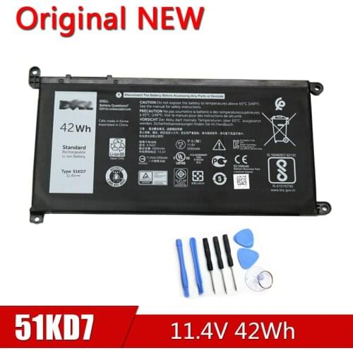 51KD7 NEW Original Laptop Battery For DELL Chromebook 11 3180 3189 11.4V 42Wh P26T FY8XM Y07HK
