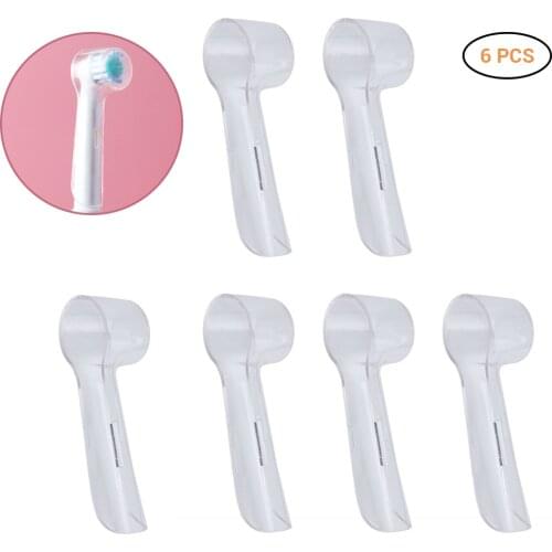 6PCS Electric Toothbrush Head Protective Cover Case Cap Suit Portable Dustproof Electric Toothbrush for Travel